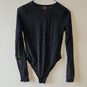 La SENZA Small Black Lace Bodysuit